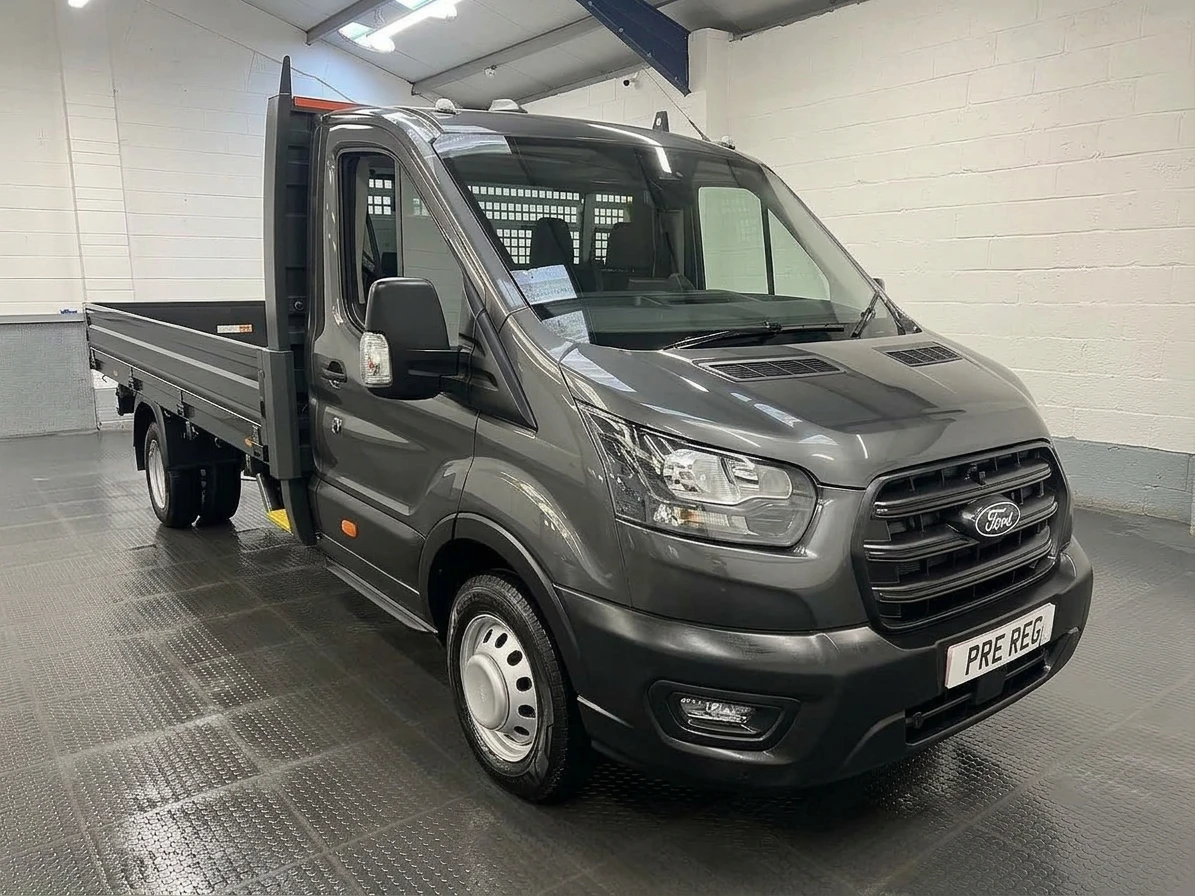 2026 Ford Transit Dropside Van — front three-quarter view