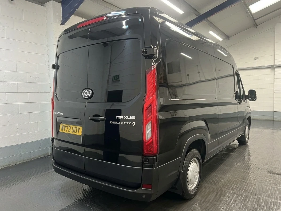 2023 Maxus Deliver 9 High Roof Panel Van — rear three-quarter view