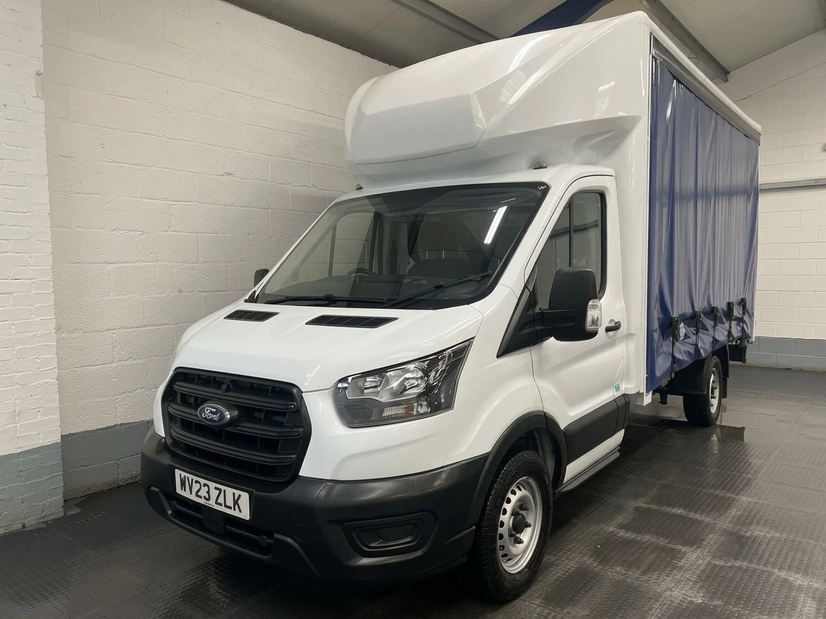 2023 Ford Transit CurtainSider Van — front three-quarter view