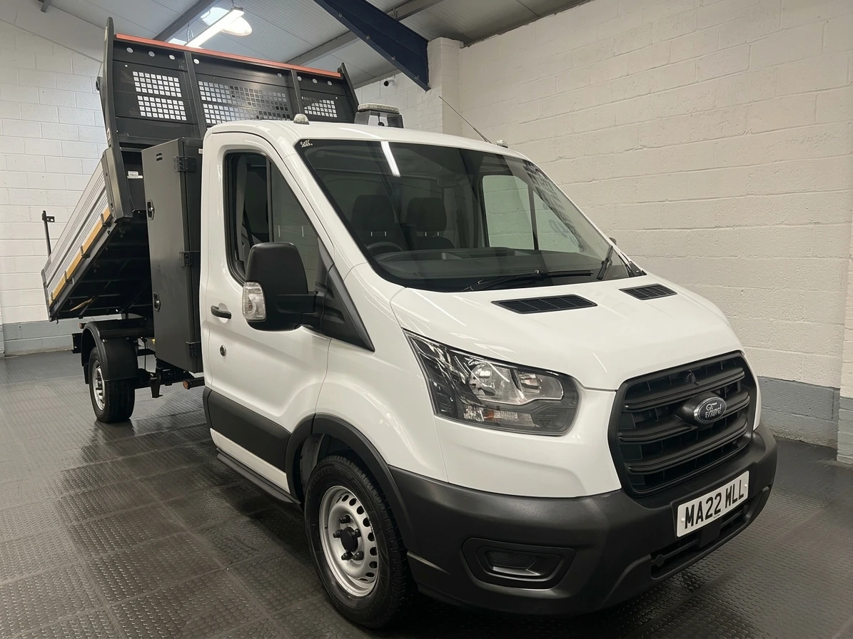 2022 Ford Transit Tipper Van — front three-quarter view
