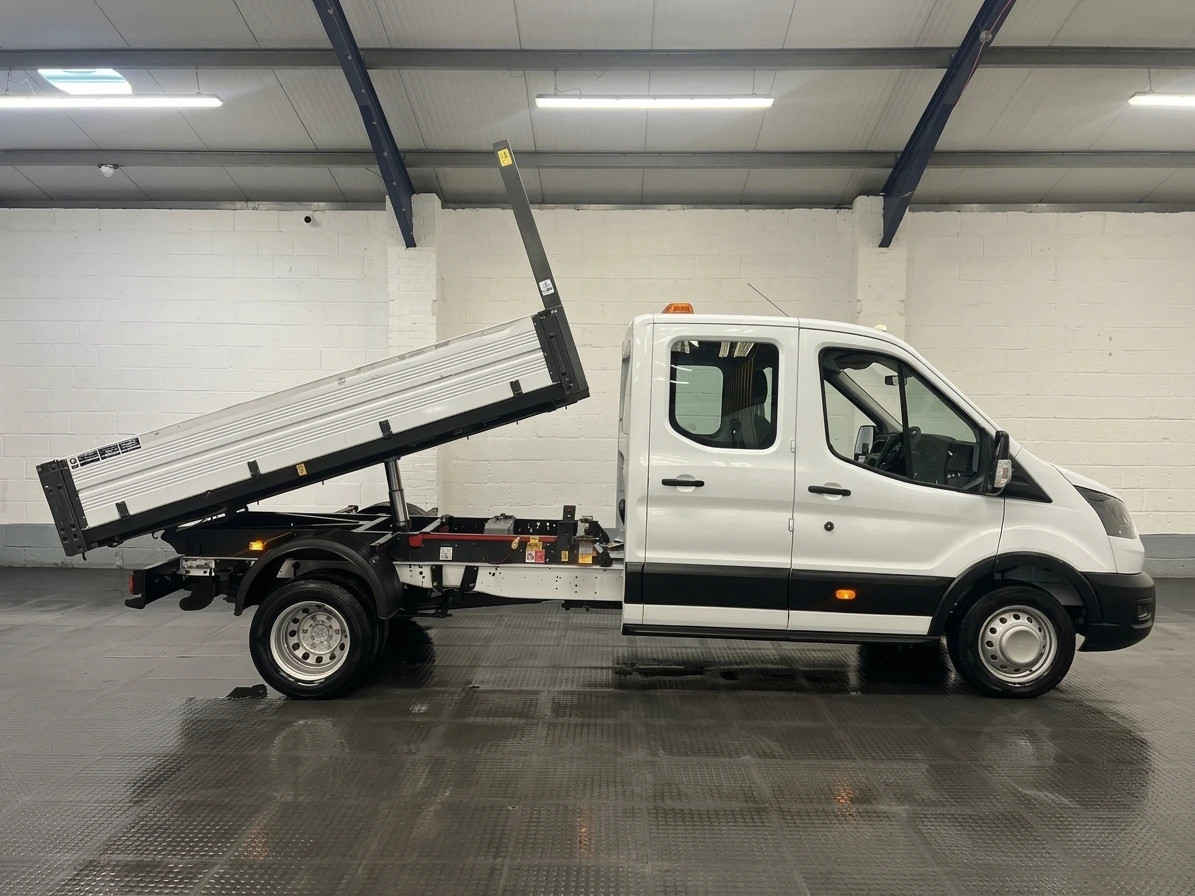 2023 Ford Transit Double Cab Tipper Van — side view
