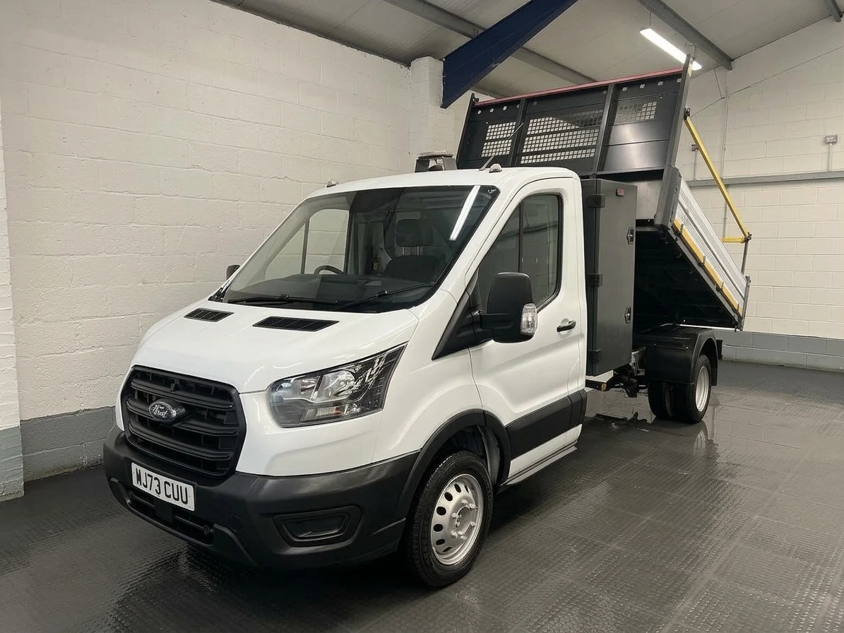 2023 Ford Transit Tipper Van — front three-quarter view