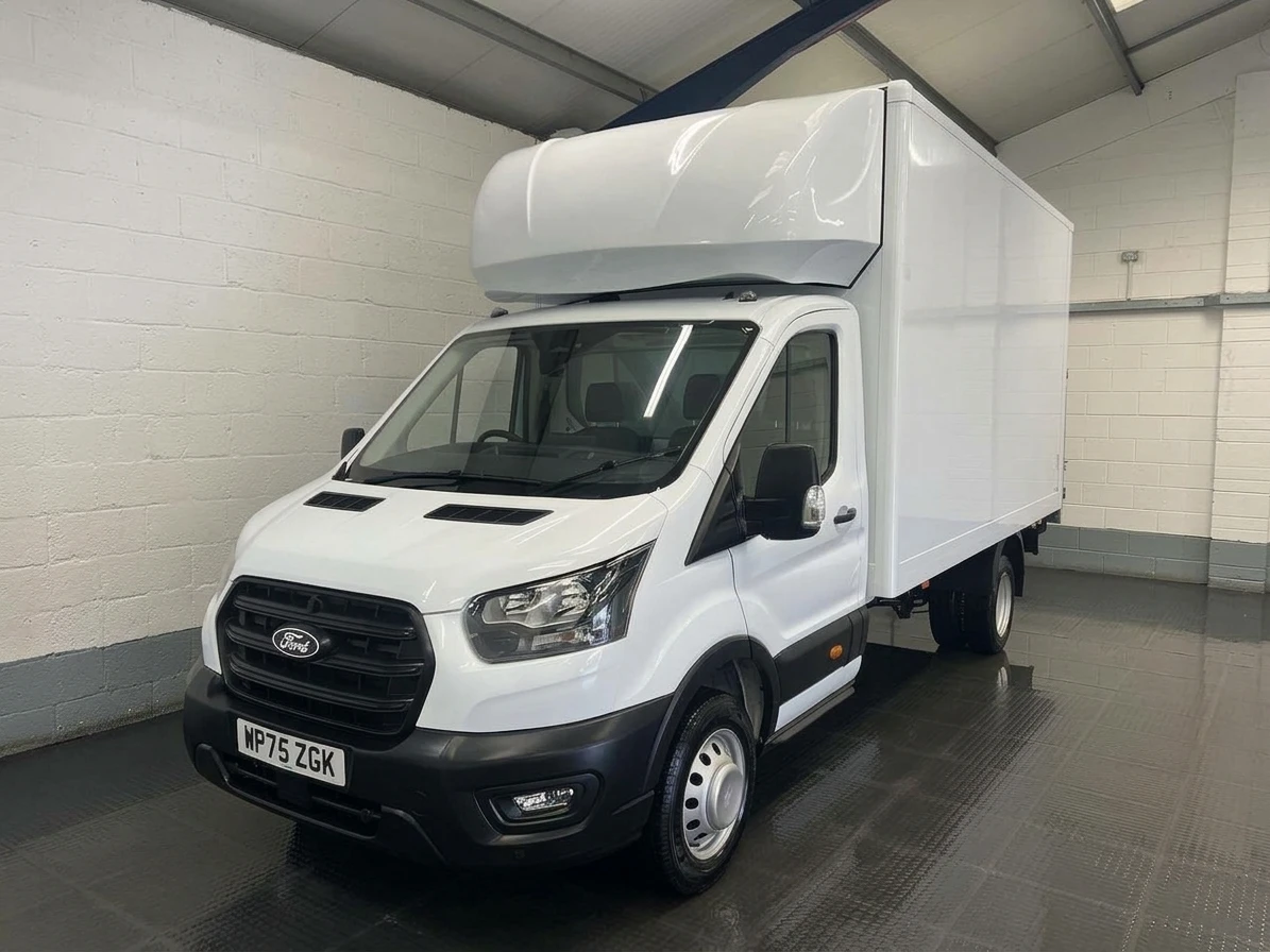 2025 Ford Transit Luton Box Van — front three-quarter view