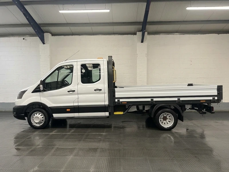 2022 Ford Transit Double Cab Dropside Van — side view