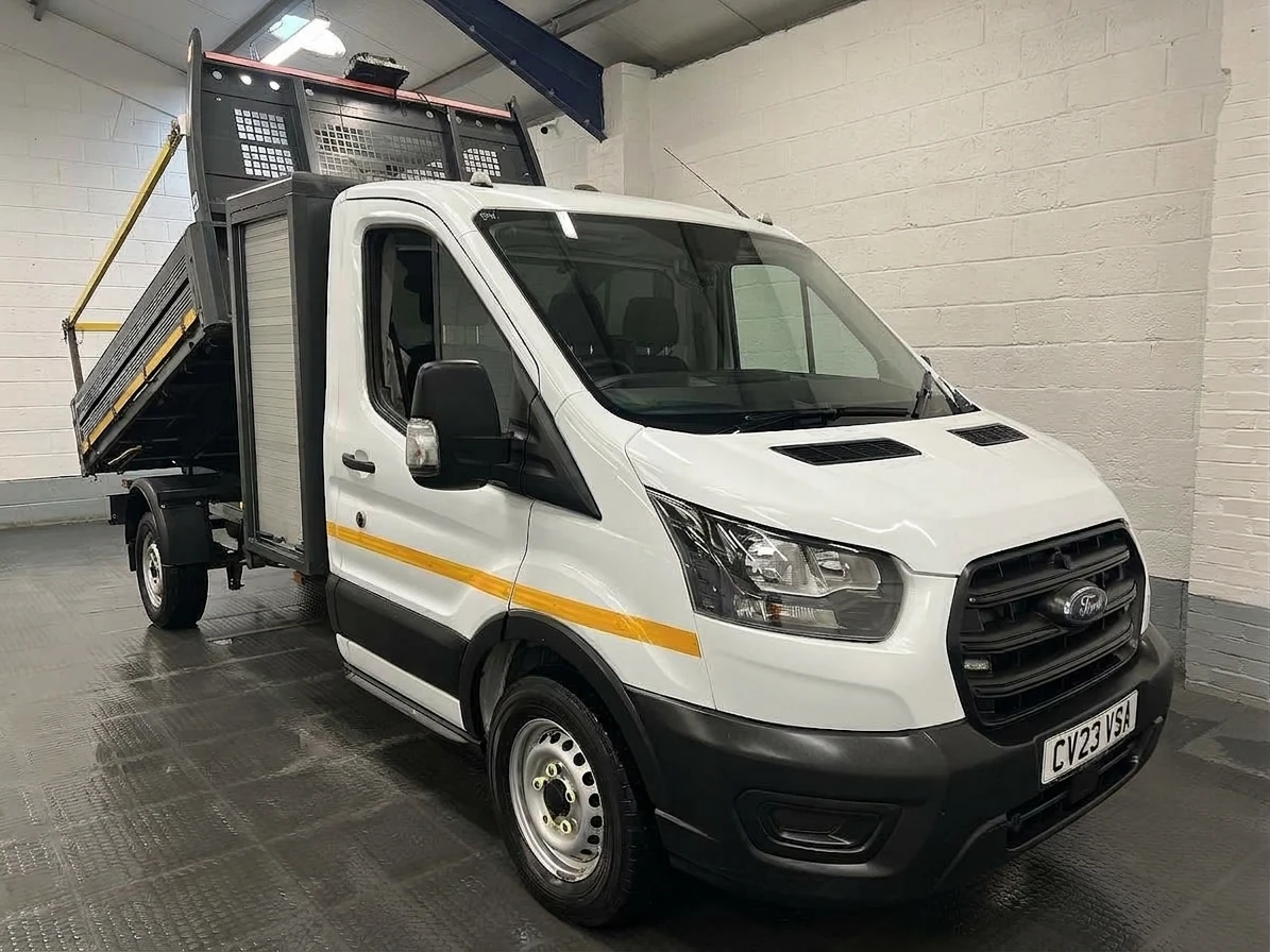 2023 Ford Transit Tipper Van — front three-quarter view