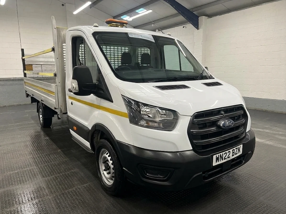 2022 Ford Transit Dropside Van — front three-quarter view