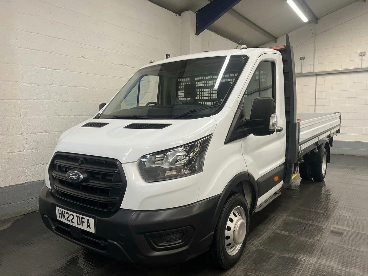2022 Ford Transit Dropside Van — front three-quarter view