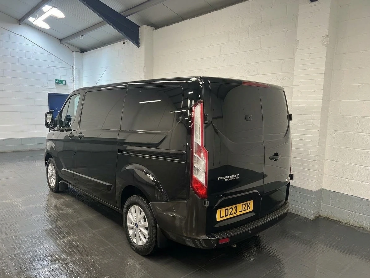 2023 Ford Transit Custom Panel Van — rear three-quarter view