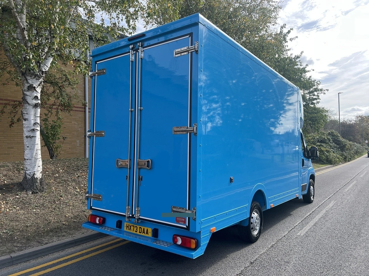 2023 Peugeot Boxer Luton Box Van — rear three-quarter view