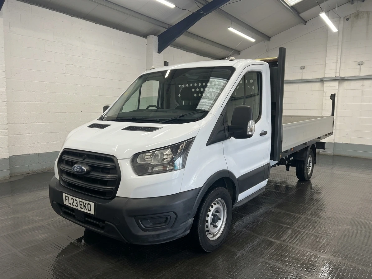 2023 Ford Transit Dropside Van — front three-quarter view