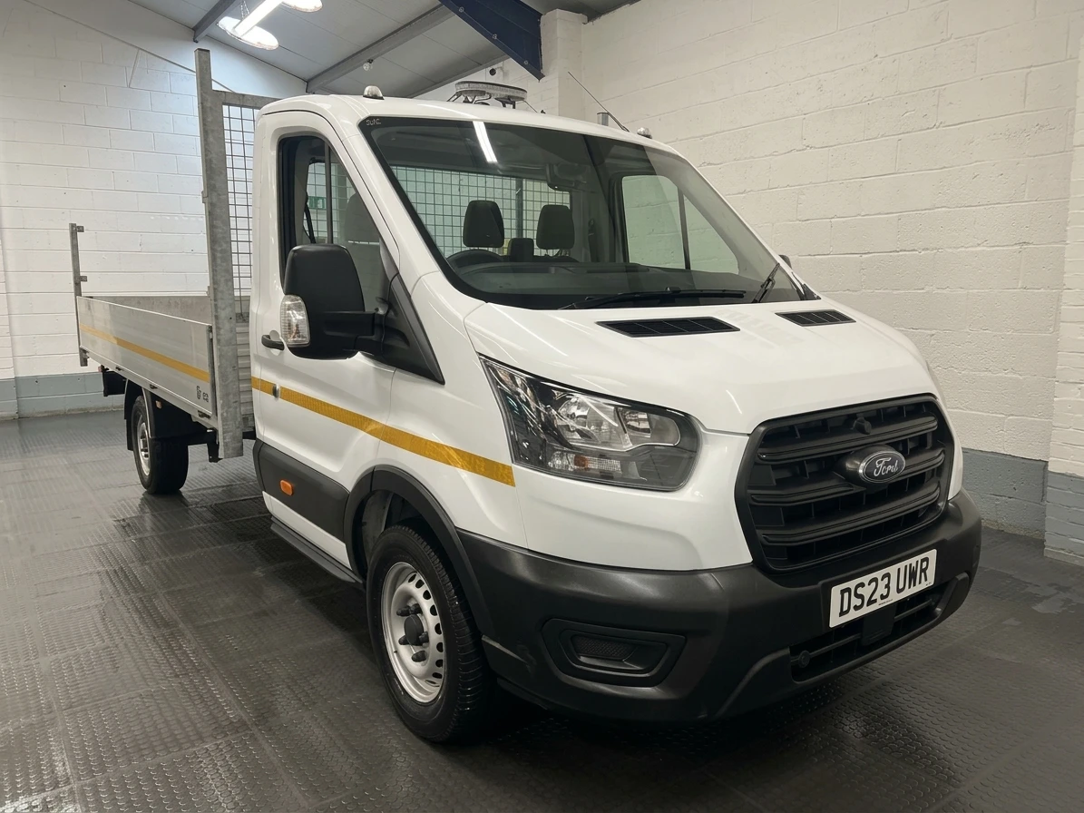 2023 Ford Transit Dropside Van — front three-quarter view