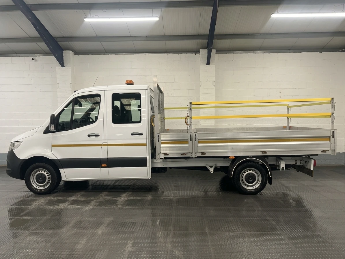 2023 Mercedes-Benz Sprinter Double Cab Dropside Van — side view