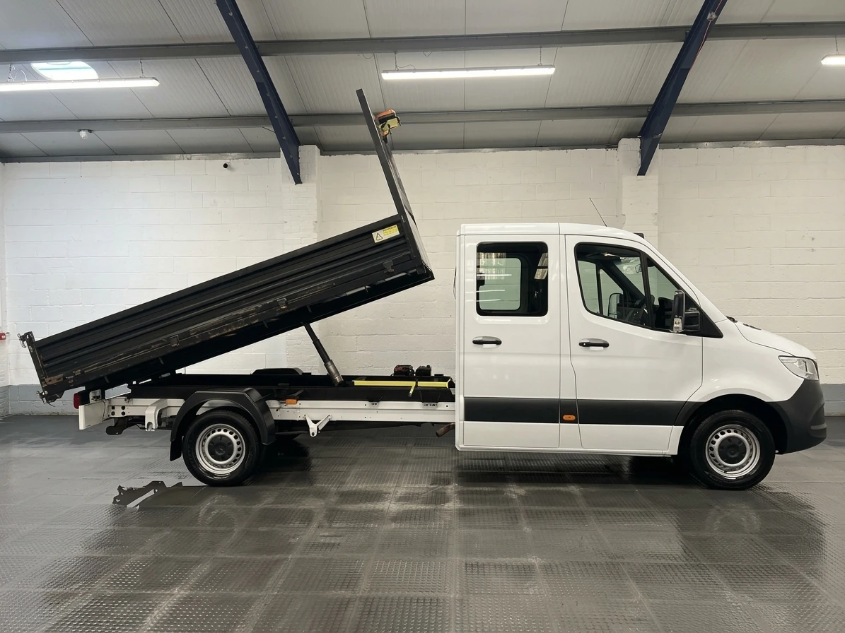 2023 Mercedes-Benz Sprinter Double Cab Tipper Van — side view