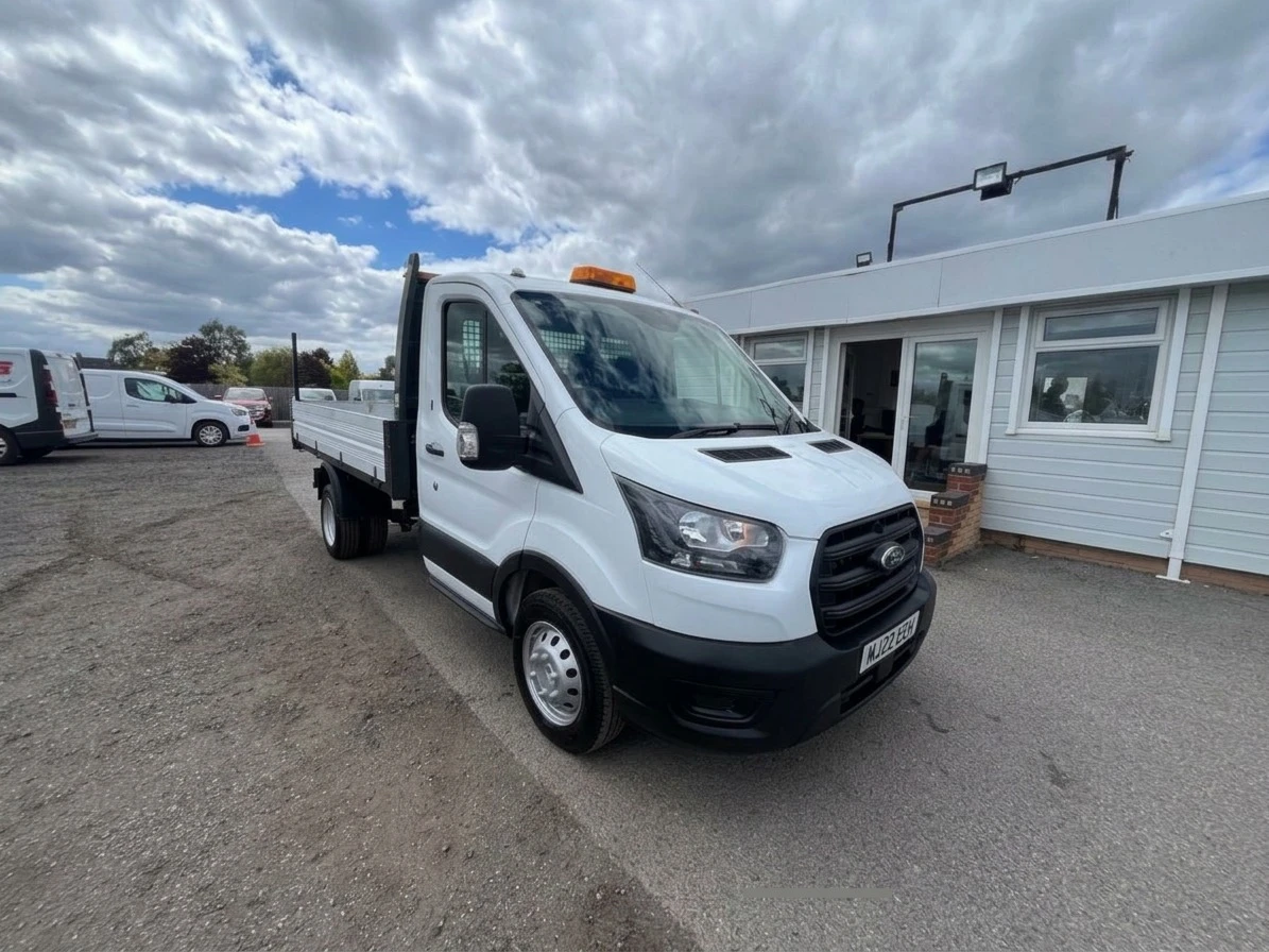 2022 Ford Transit Tipper Van — front three-quarter view
