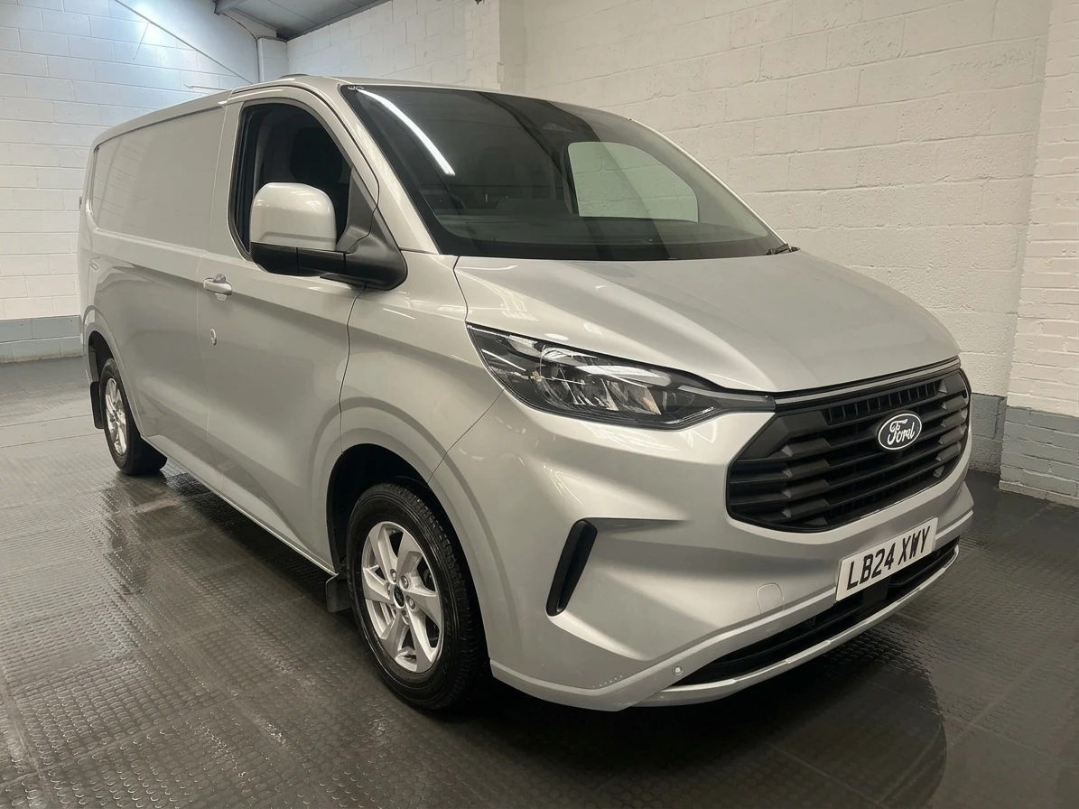 2024 Ford Transit Custom Panel Van — front three-quarter view