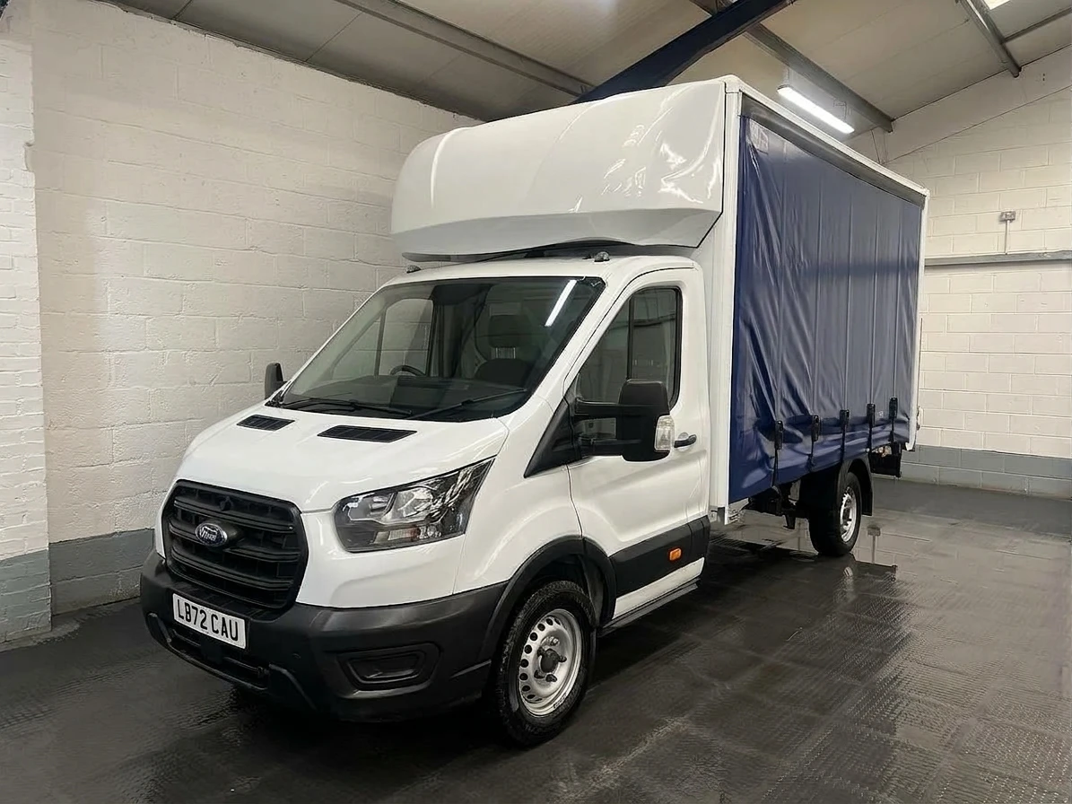 2022 Ford Transit CurtainSider Van — front three-quarter view