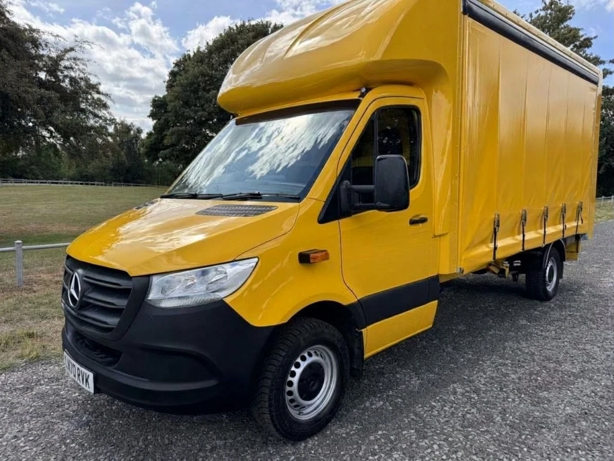 2020 Mercedes-Benz Sprinter CurtainSider Van — front three-quarter view