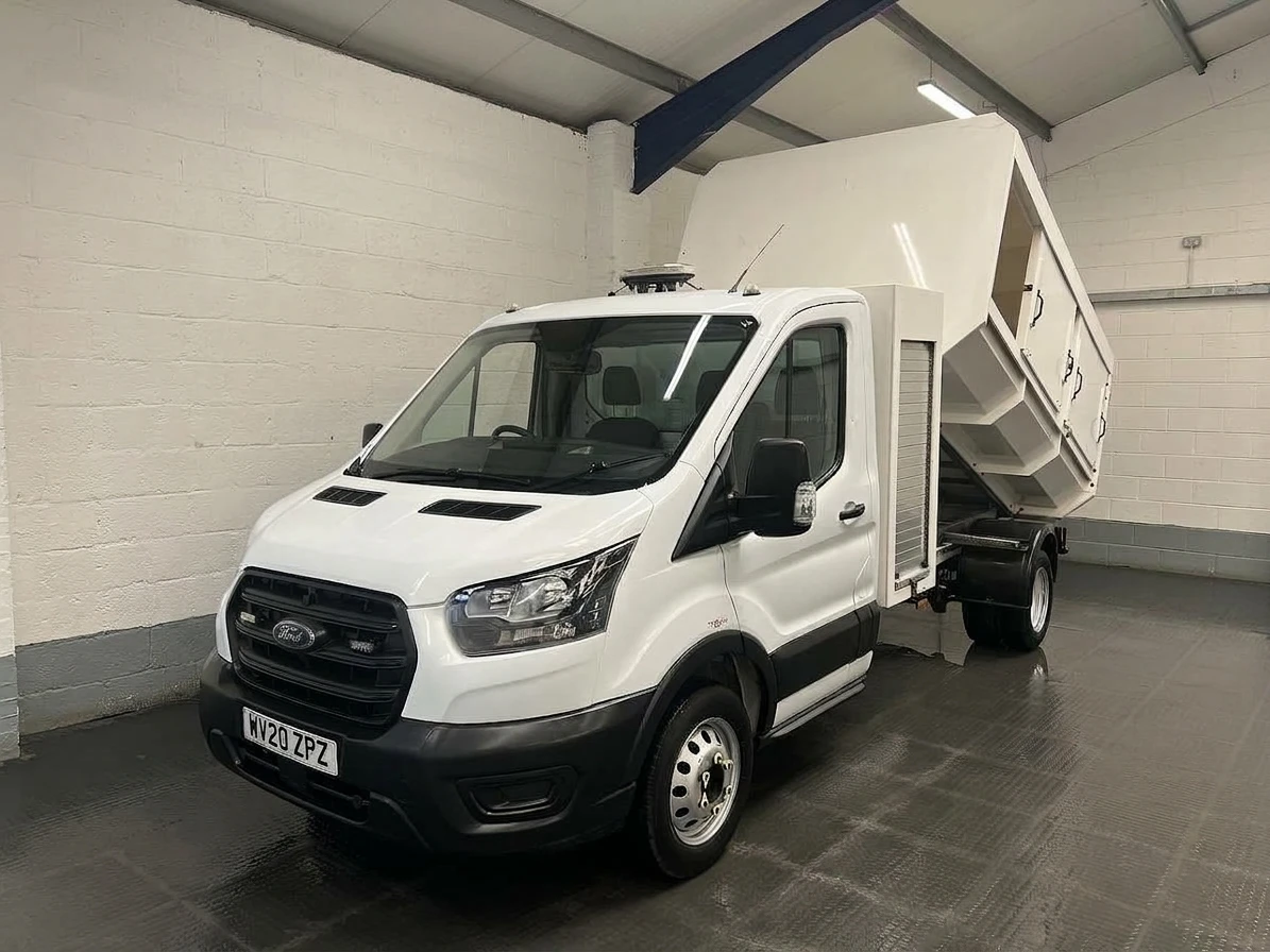 2020 Ford Transit Tipper Van — front three-quarter view