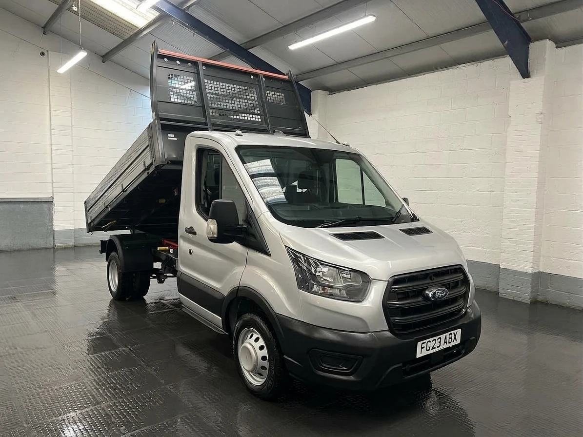 2023 Ford Transit Tipper Van — front three-quarter view