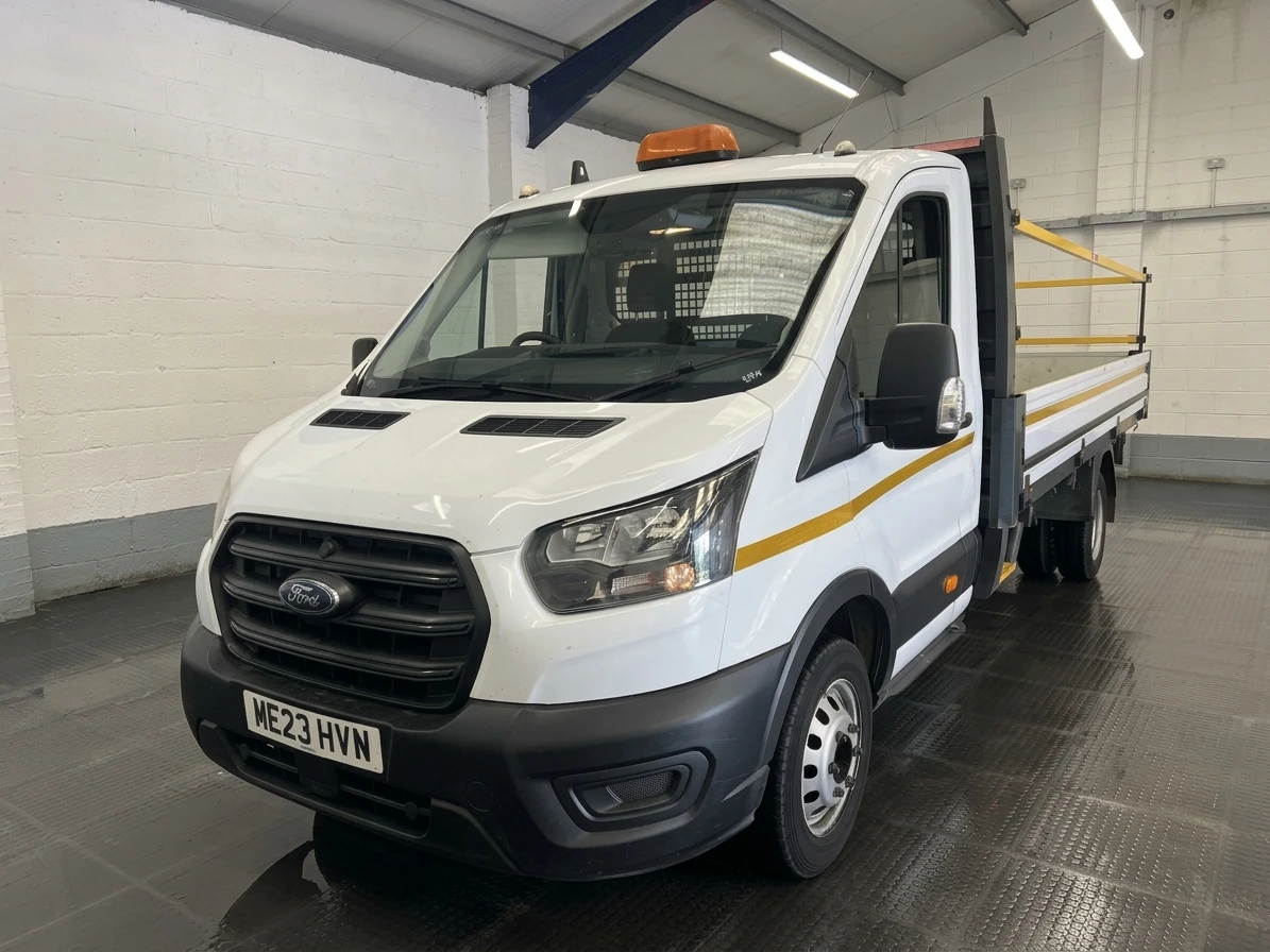 2023 Ford Transit Dropside Van — front three-quarter view