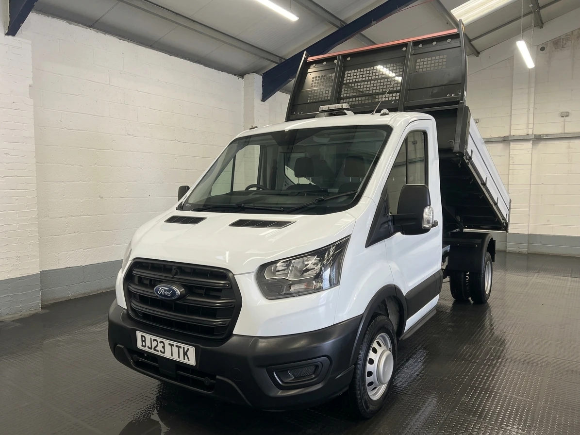 2023 Ford Transit Tipper Van — front three-quarter view
