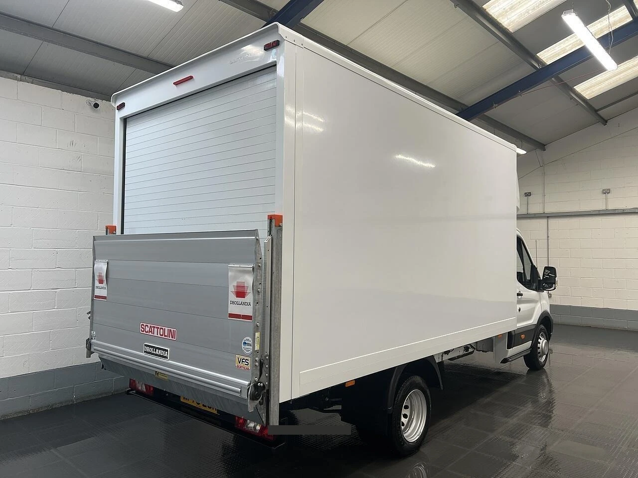 2025 Ford Transit Luton Box Van — rear three-quarter view