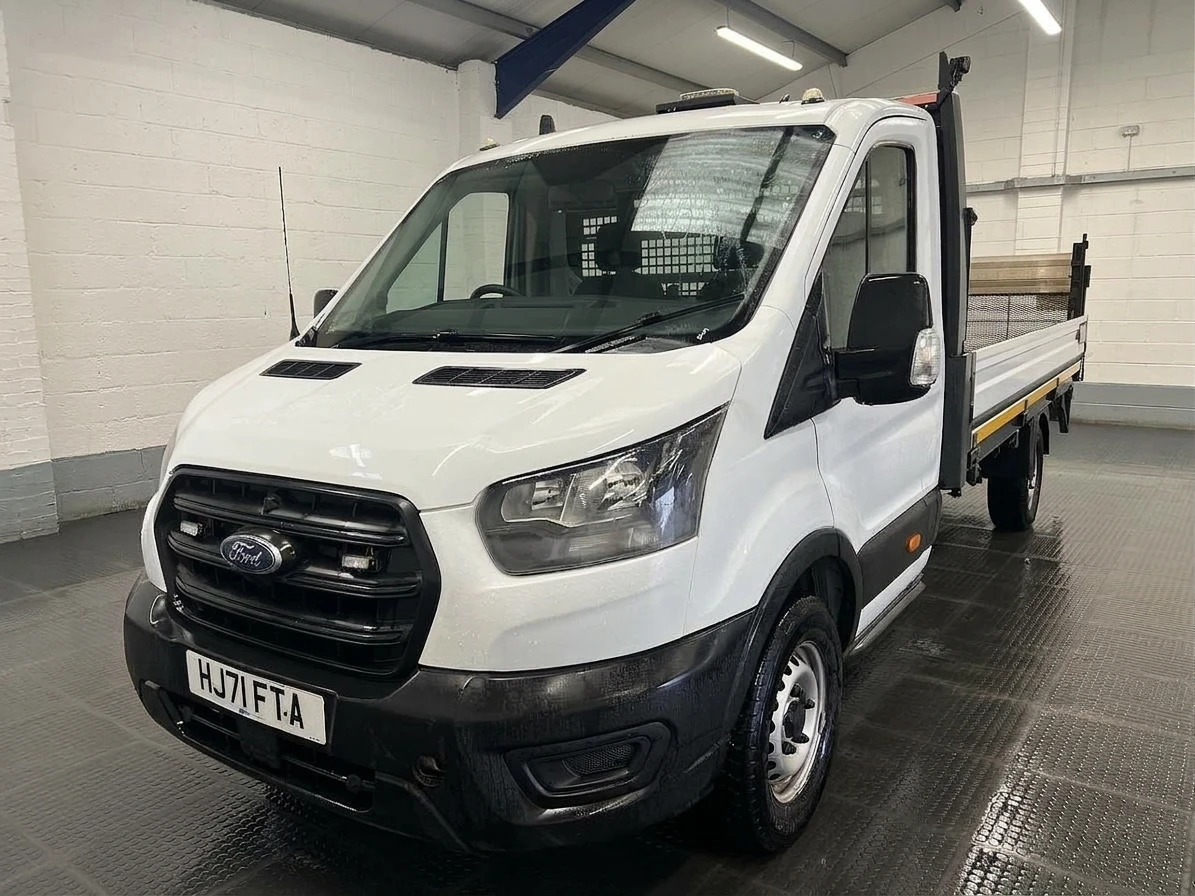 2021 Ford Transit Dropside Van — front three-quarter view