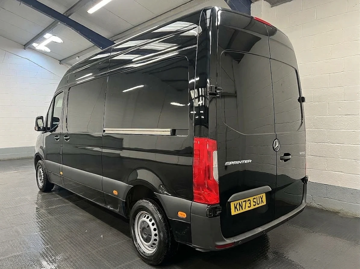 2023 Mercedes-Benz Sprinter High Roof Panel Van — rear three-quarter view