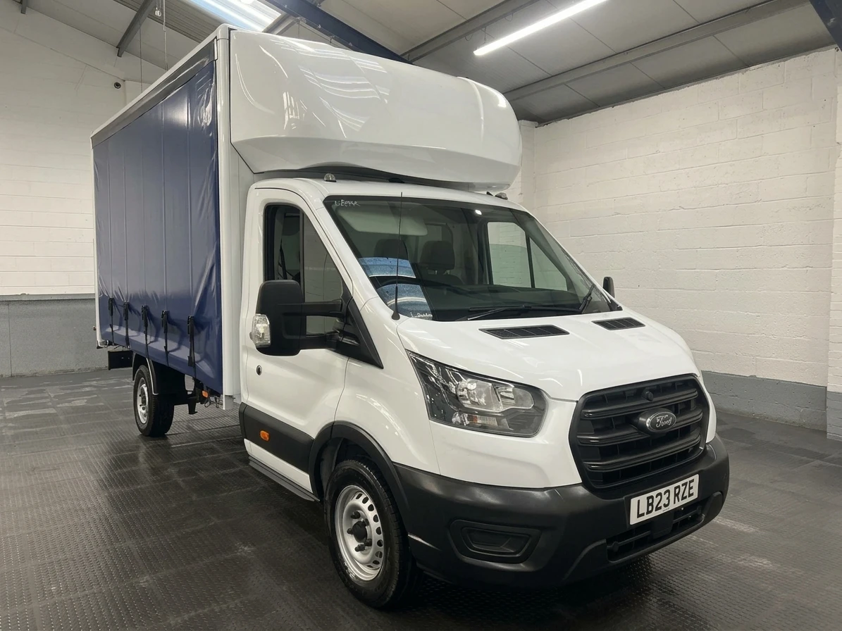 2023 Ford Transit CurtainSider Van — front three-quarter view