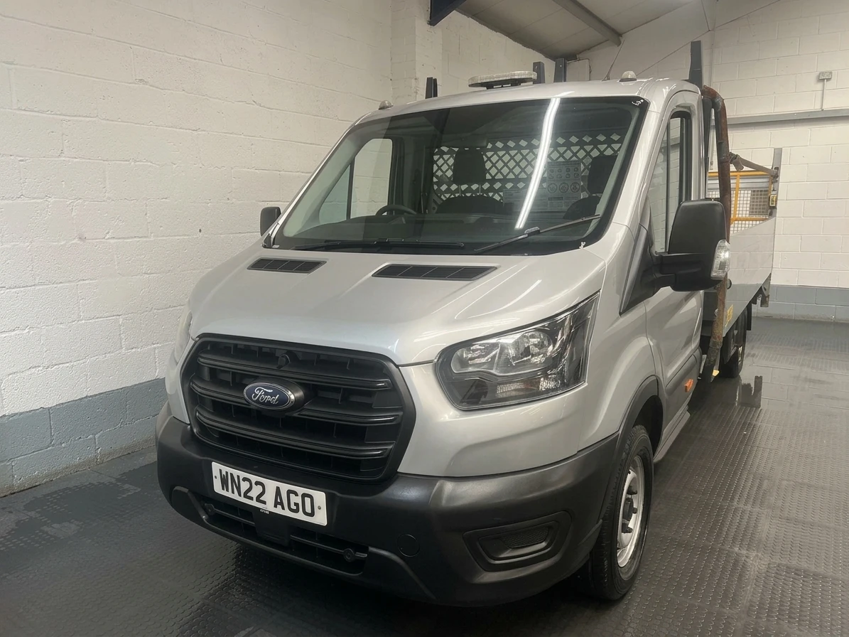 2022 Ford Transit Dropside Van — front three-quarter view
