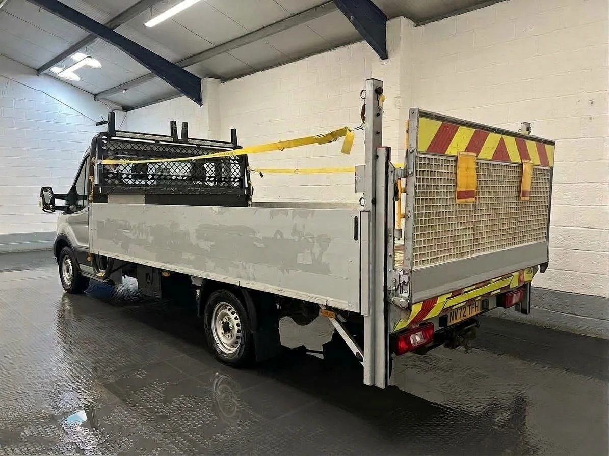 2022 Ford Transit Dropside Van — rear three-quarter view