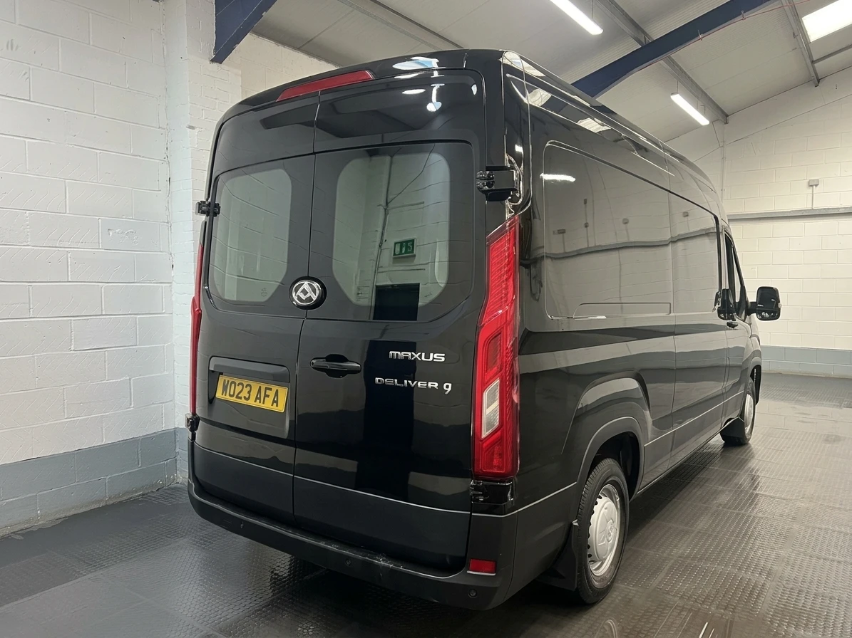 2023 Maxus Deliver 9 High Roof Panel Van — rear three-quarter view