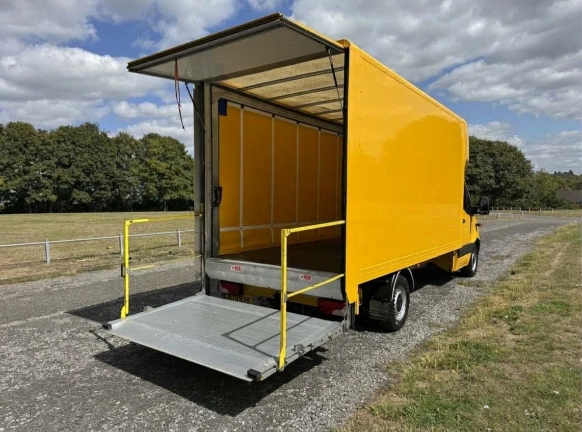 2020 Mercedes-Benz Sprinter CurtainSider Van — rear three-quarter view