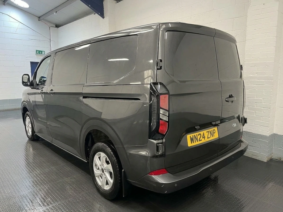 2024 Ford Transit Custom Panel Van — rear three-quarter view