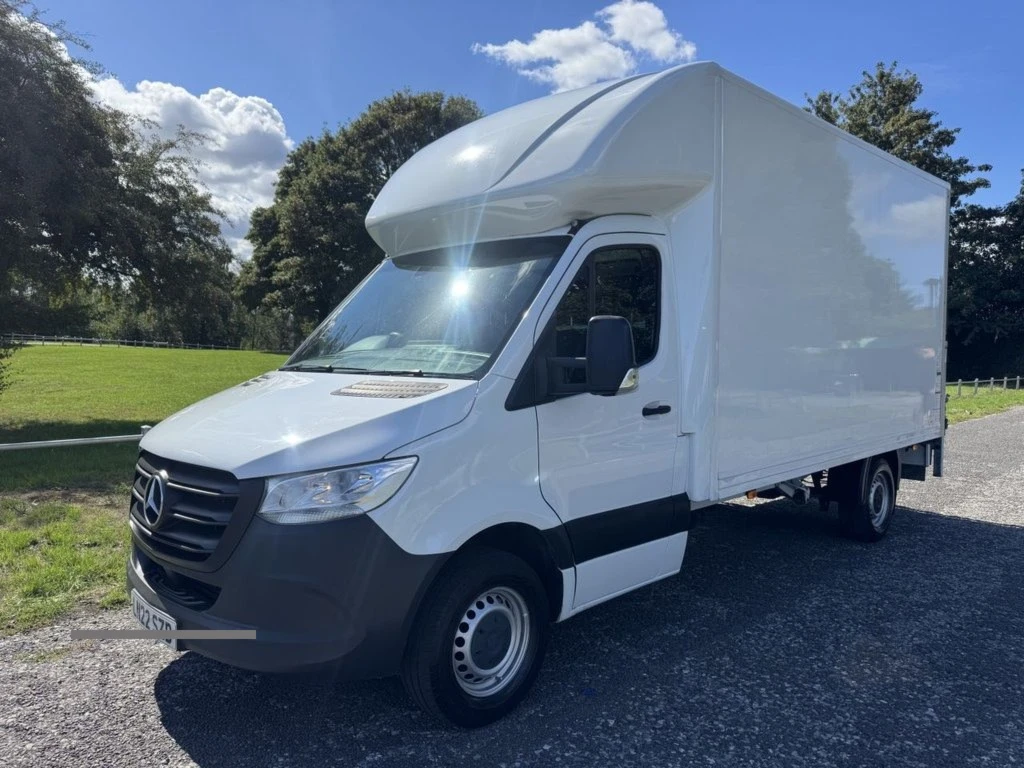 2022 Mercedes-Benz Sprinter Luton Box Van — front three-quarter view