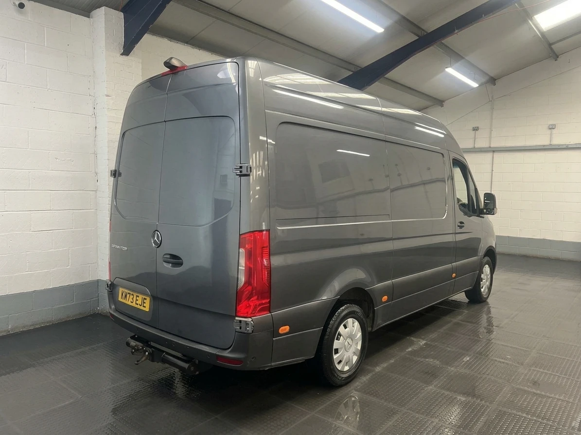 2023 Mercedes-Benz Sprinter High Roof Panel Van — rear three-quarter view
