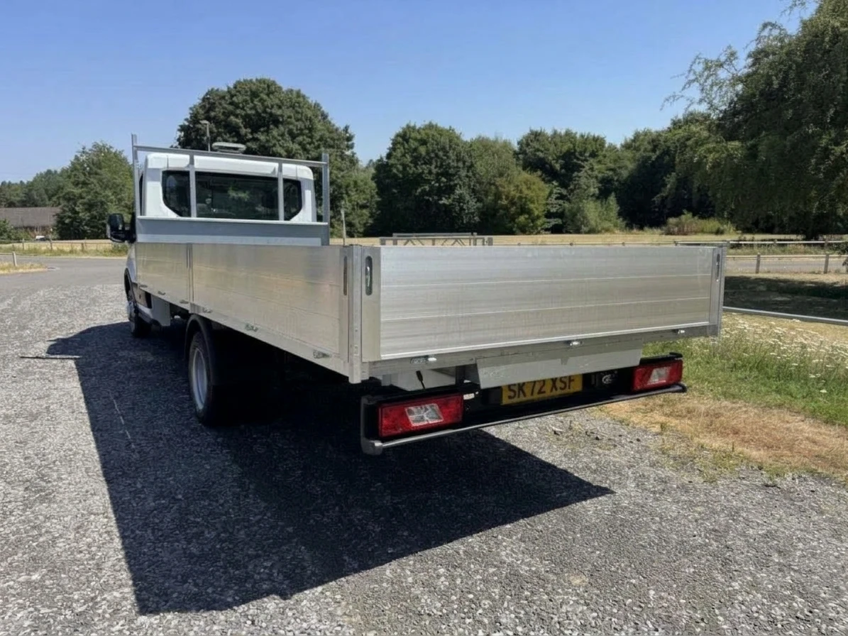 2022 Ford Transit Dropside Van — rear three-quarter view