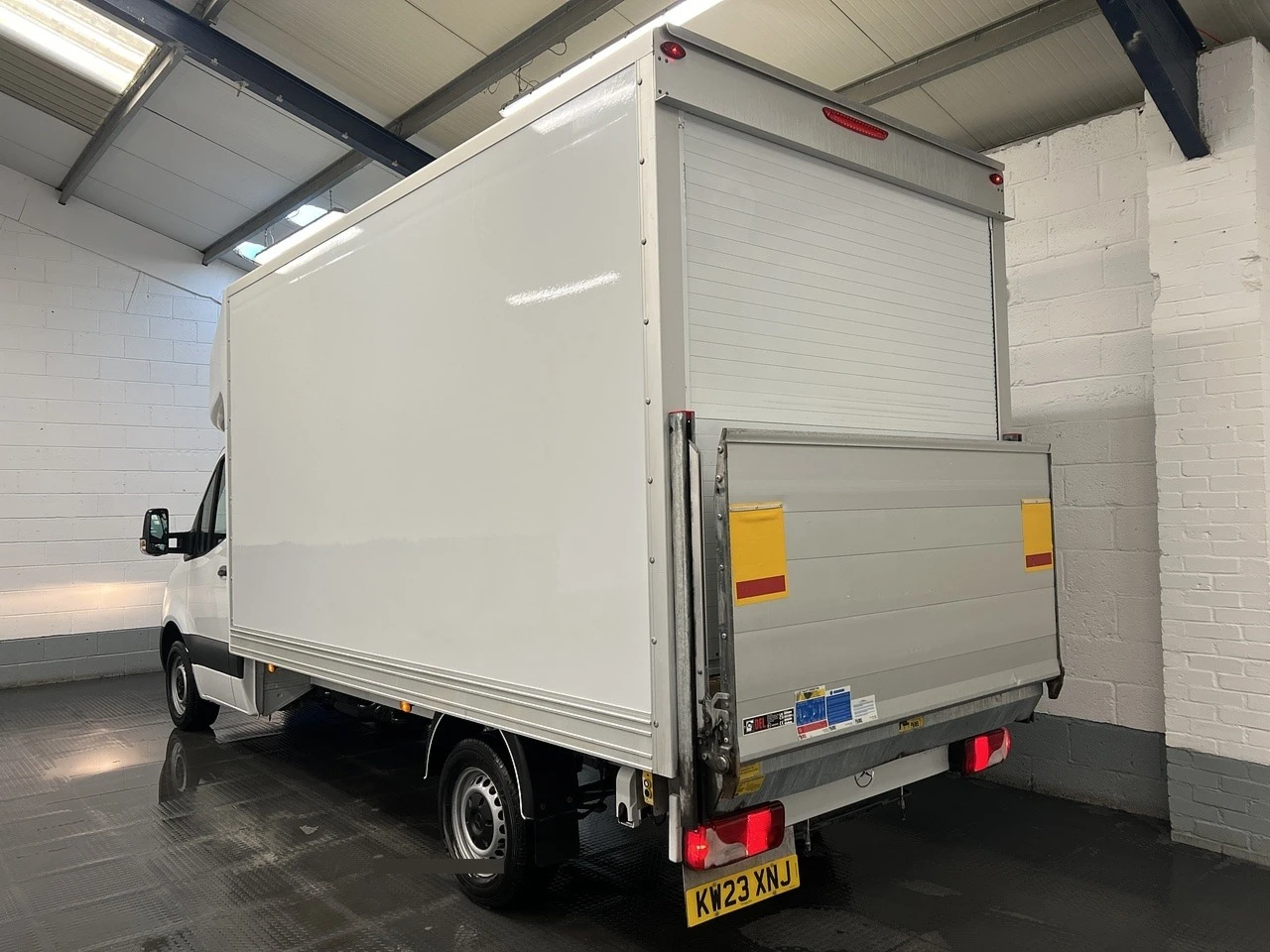 2023 Mercedes-Benz Sprinter Luton Box Van — rear three-quarter view