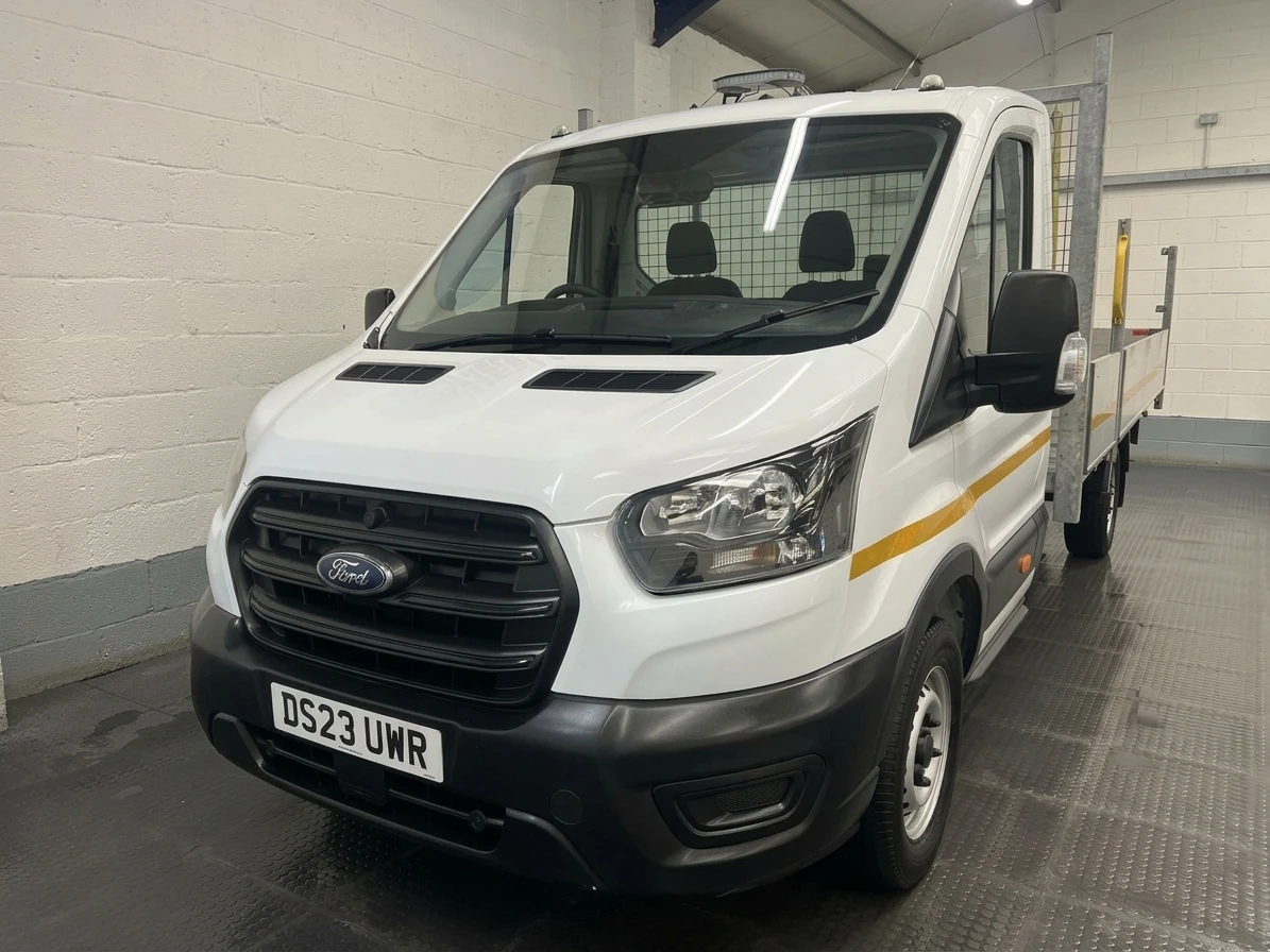 2023 Ford Transit Dropside Van — front three-quarter view