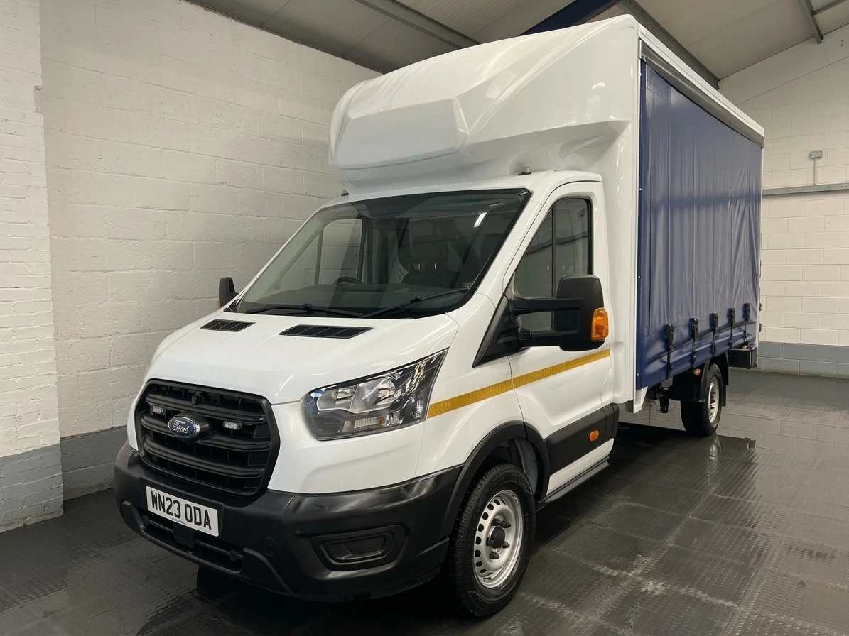2023 Ford Transit Luton Box Van — front three-quarter view