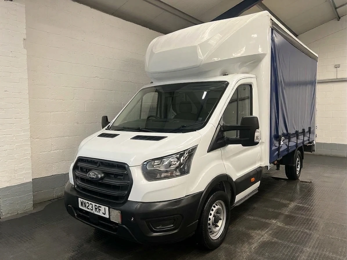 2023 Ford Transit CurtainSider Van — front three-quarter view
