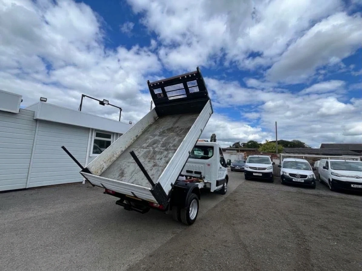 2022 Ford Transit Tipper Van — rear three-quarter view