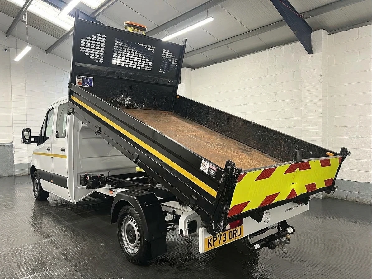 2023 Mercedes-Benz Sprinter Tipper Van — rear three-quarter view