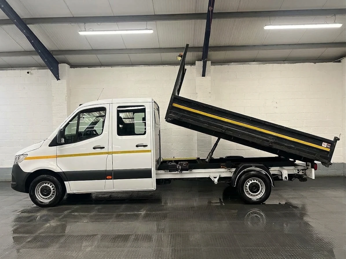 2023 Mercedes-Benz Sprinter Double Cab Tipper Van — side view