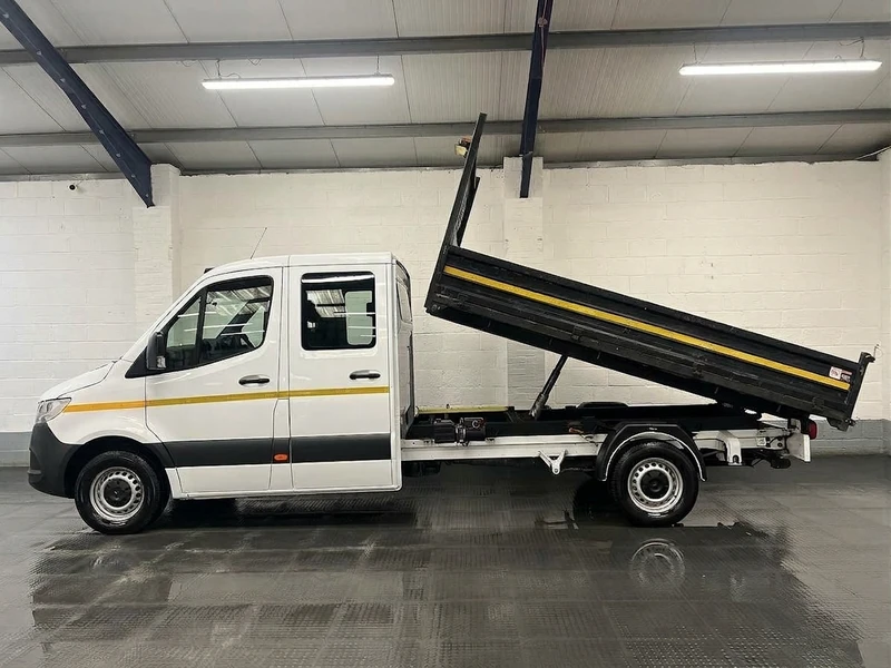 2023 Mercedes-Benz Sprinter Double Cab Tipper Van — side view