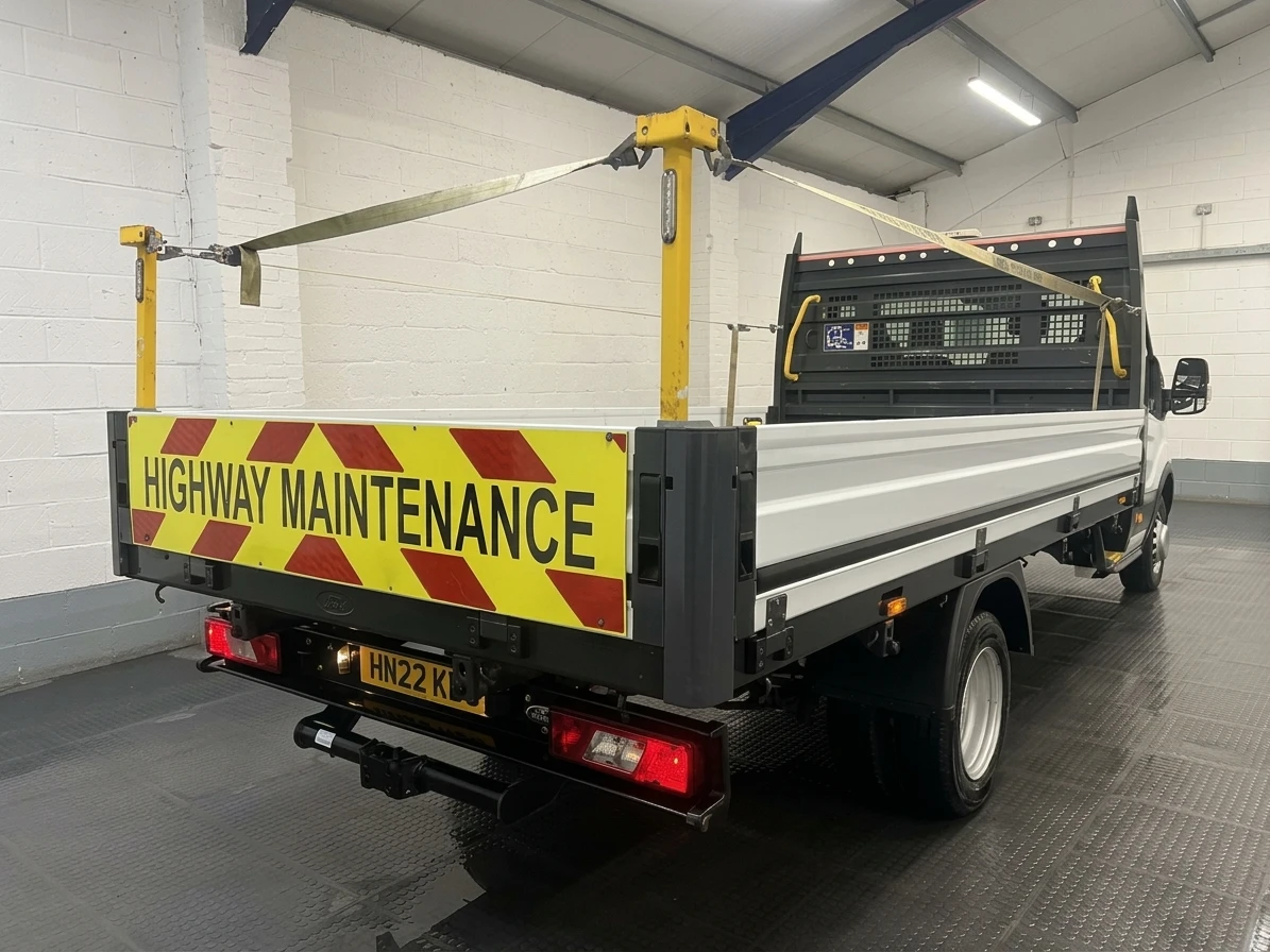 2022 Ford Transit Dropside Van — rear three-quarter view