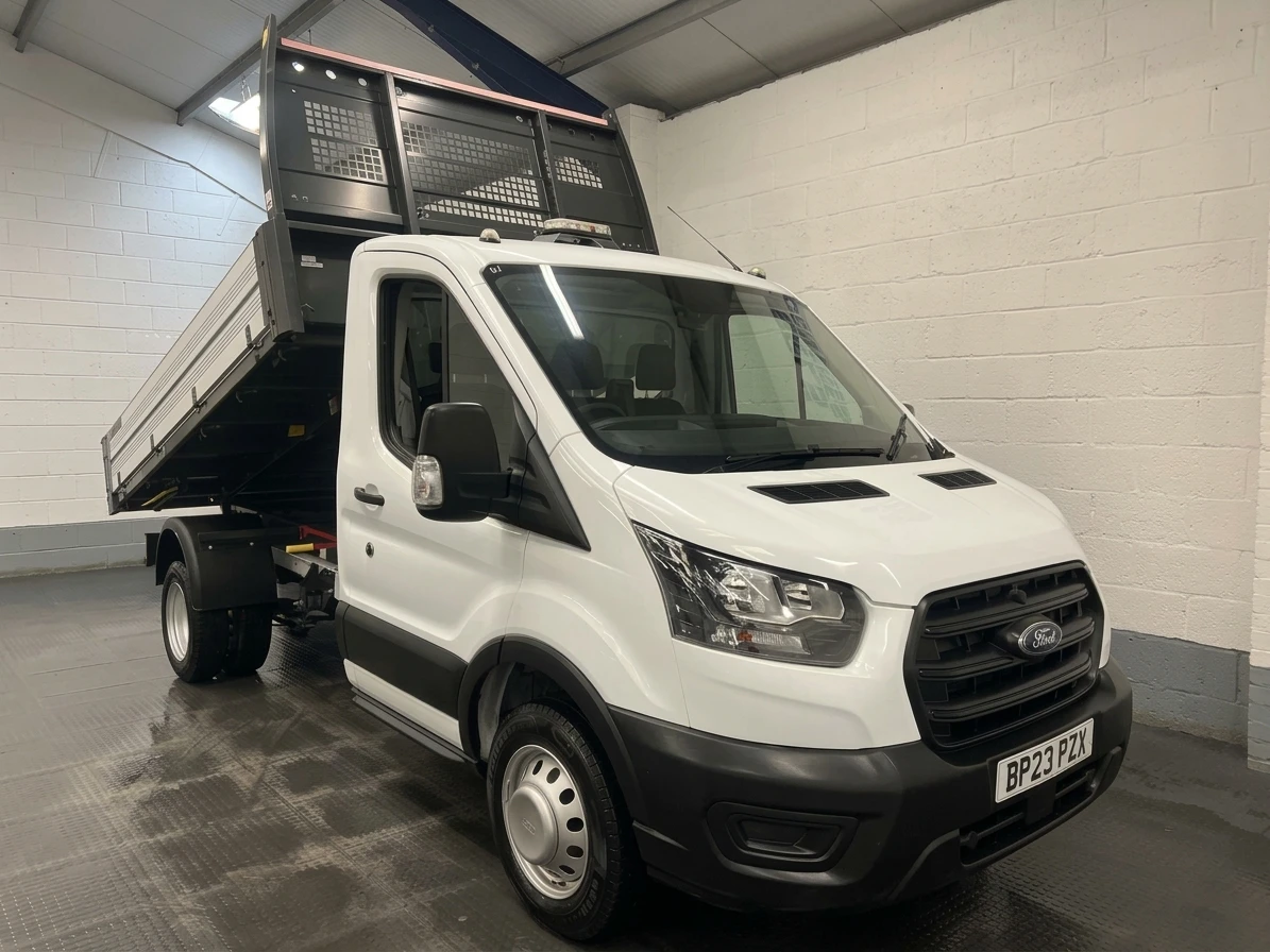 2023 Ford Transit Tipper Van — front three-quarter view