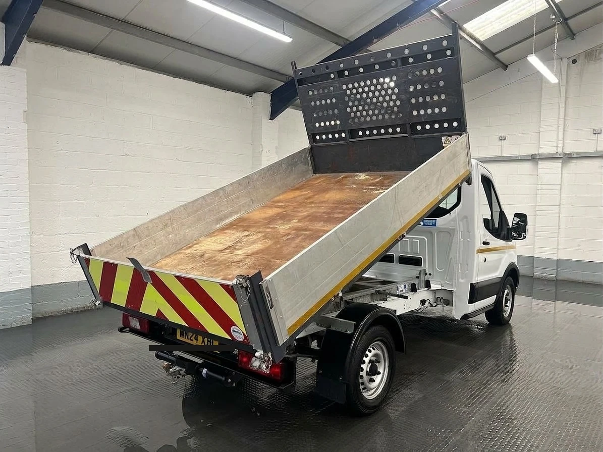 2024 Ford Transit Tipper Van — rear three-quarter view