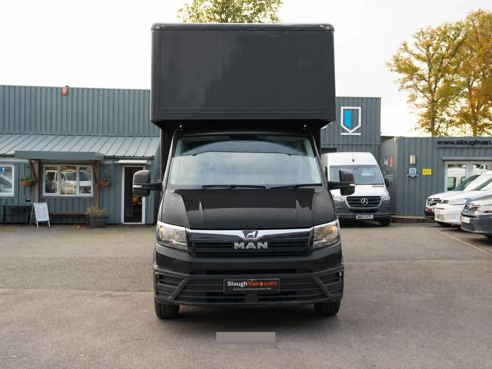 2022 MAN TGE CurtainSider Van — front three-quarter view