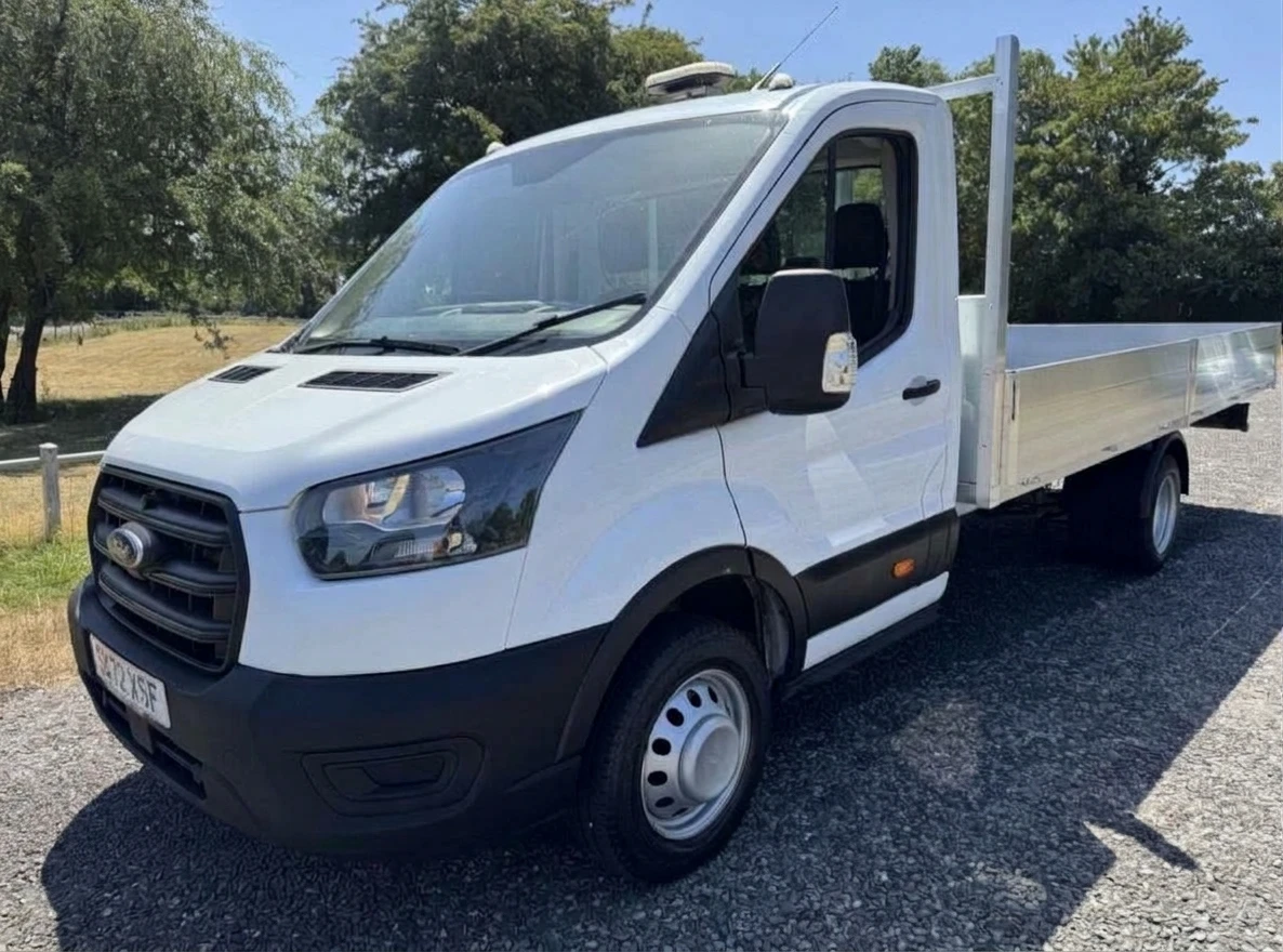 2022 Ford Transit Dropside Van — front three-quarter view
